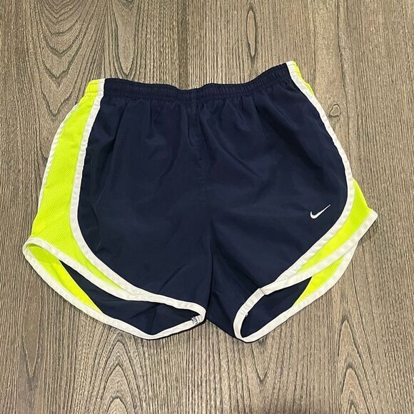 Nike Womens Black Yellow Elastic Waist Dri-FIT Track Shorts Size XS - Picture 1 of 4